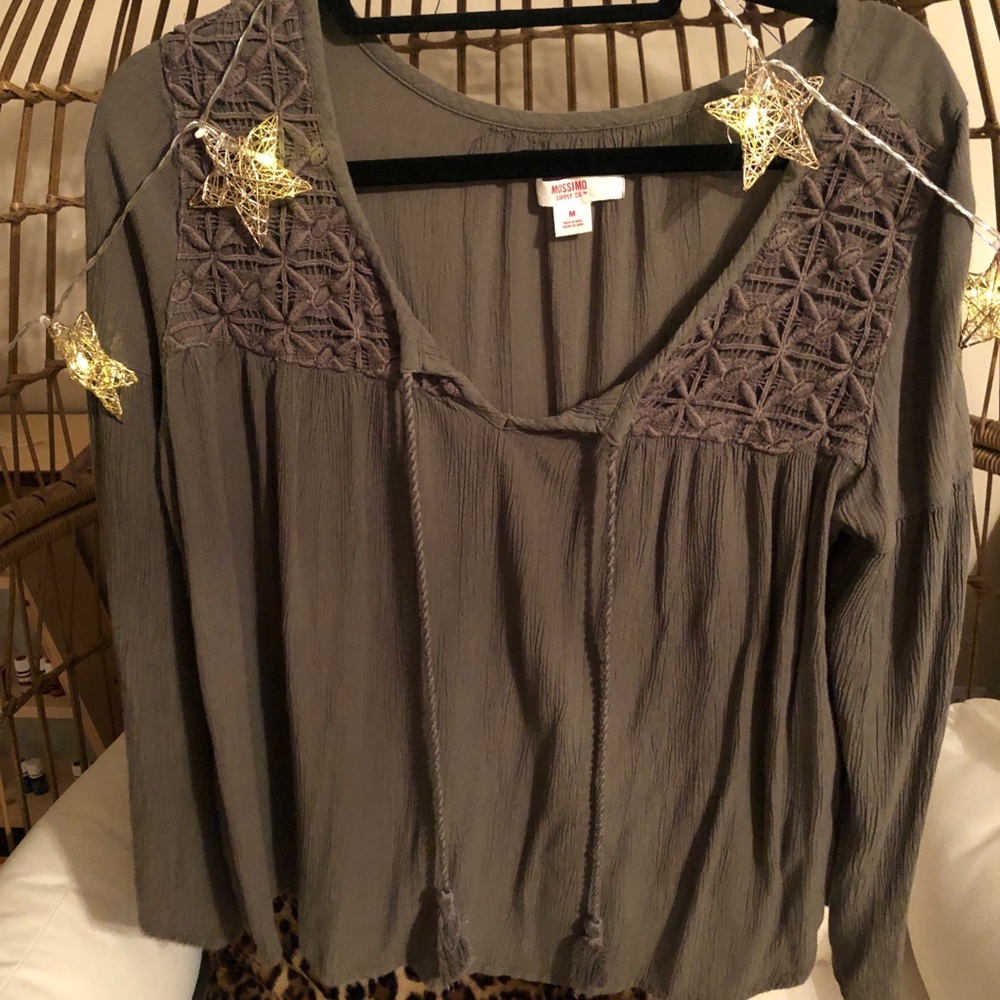 army green top
